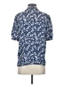 J.Crew 100% Polyester Floral Blue Short Sleeve Blouse Size S - photo 2