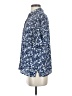 J.Crew 100% Polyester Floral Blue Short Sleeve Blouse Size S - photo 5