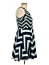 Xhilaration Chevron-herringbone Blue Casual Dress Size L - photo 4