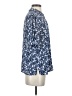 J.Crew 100% Polyester Floral Blue Short Sleeve Blouse Size S - photo 4