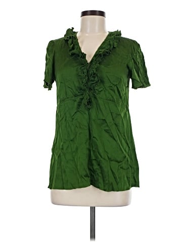 Saks Fifth Avenue Short Sleeve Silk Top (view 1)