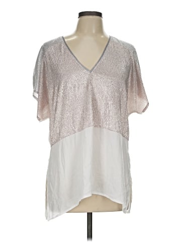 Zara W&B Collection Short Sleeve Blouse (view 1)
