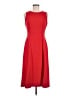 Halston Solid Red Cocktail Dress Size 6 - photo 1