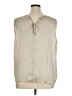Ann Taylor LOFT Outlet 100% Polyester Ivory Sleeveless Blouse Size XL - photo 2