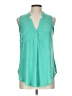 Lush Teal Sleeveless Blouse Size L - photo 1