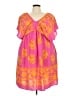 Haptics 100% Polyester Paisley Pink Casual Dress Size 3X - photo 1
