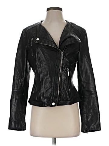 MICHAEL Michael Kors Leather Jacket (view 1)