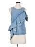 Jonathan Simkhai 100% Cotton Blue Tank Top Size 4 - photo 1