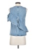 Jonathan Simkhai 100% Cotton Blue Tank Top Size 4 - photo 2