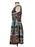 Gabby Skye Print Blue Cocktail Dress Size 4 (petite) - photo 5