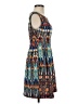 Gabby Skye Print Blue Cocktail Dress Size 4 (petite) - photo 4