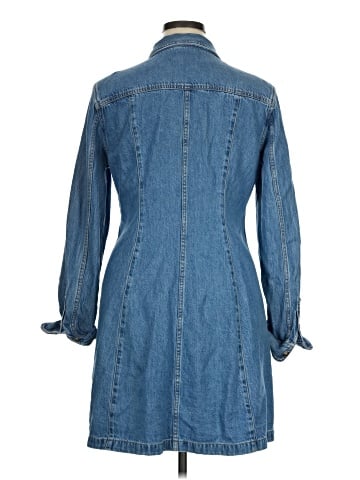 Madewell Seamed Mini Dress in Ramey Wash: Airy Denim Edition (view 2)
