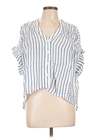 Evereve 3/4 Sleeve Button-Down Shirt (view 1)