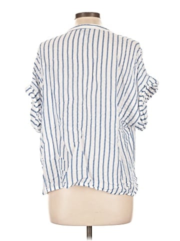 Evereve 3/4 Sleeve Button-Down Shirt (view 2)