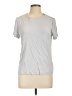 Ann Taylor Silver Short Sleeve Top Size L - photo 1