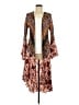 Umgee 100% Rayon Brown Kimono Size M - photo 1