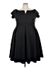 Unbranded Solid Black Cocktail Dress Size 4XL - photo 1