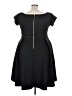 Unbranded Solid Black Cocktail Dress Size 4XL - photo 2