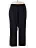 Catherines Solid Black Casual Pants Size 28W - photo 1