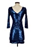 Gianni Bini 100% Polyester Blue Cocktail Dress Size XS - photo 2