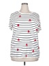 Torrid Hearts White Short Sleeve Top Size 3X Plus (3) - photo 1