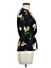 Topshop 100% Polyester Black 3/4 Sleeve Blouse Size 6 - photo 4