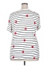 Torrid Hearts White Short Sleeve Top Size 3X Plus (3) - photo 2