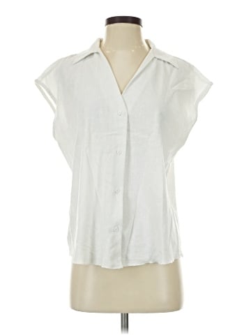 Express Sleeveless Button-Down Shirt (view 1)