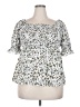 Unbranded White Short Sleeve Blouse Size 3X - photo 1