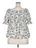 Unbranded White Short Sleeve Blouse Size 3X - photo 2
