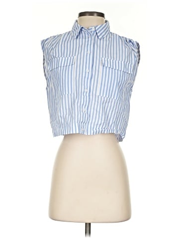 MNG Sleeveless Button-Down Shirt (view 1)