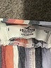 Hollister 100% Viscose Stripes Gray Shorts Size S - photo 4