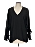 Vince Camuto 100% Polyester Black Long Sleeve Blouse Size L - photo 1