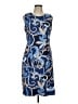 J. McLaughlin Paisley Blue Cocktail Dress Size L - photo 1