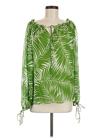 an original MILLY of New York Long Sleeve Silk Top (view 1)