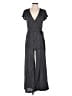 Max Studio Chevron-herringbone Gray Jumpsuit Size S - photo 1