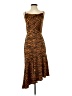 JOA Animal Print Brown Cocktail Dress Size S - photo 1