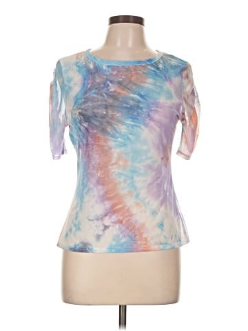 Aqua Short Sleeve Top (view 1)