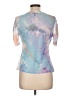 Aqua Tie-dye Purple Short Sleeve Top Size L - photo 2
