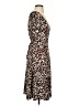 BCBGMAXAZRIA Animal Print Ivory Brown Cocktail Dress Size XS - photo 4