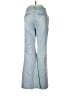 Alice + Olivia Chevron-herringbone Blue Jeans Size 29 waist - photo 2