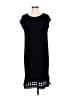 Chico's Solid Black Casual Dress Size Med (1) - photo 1