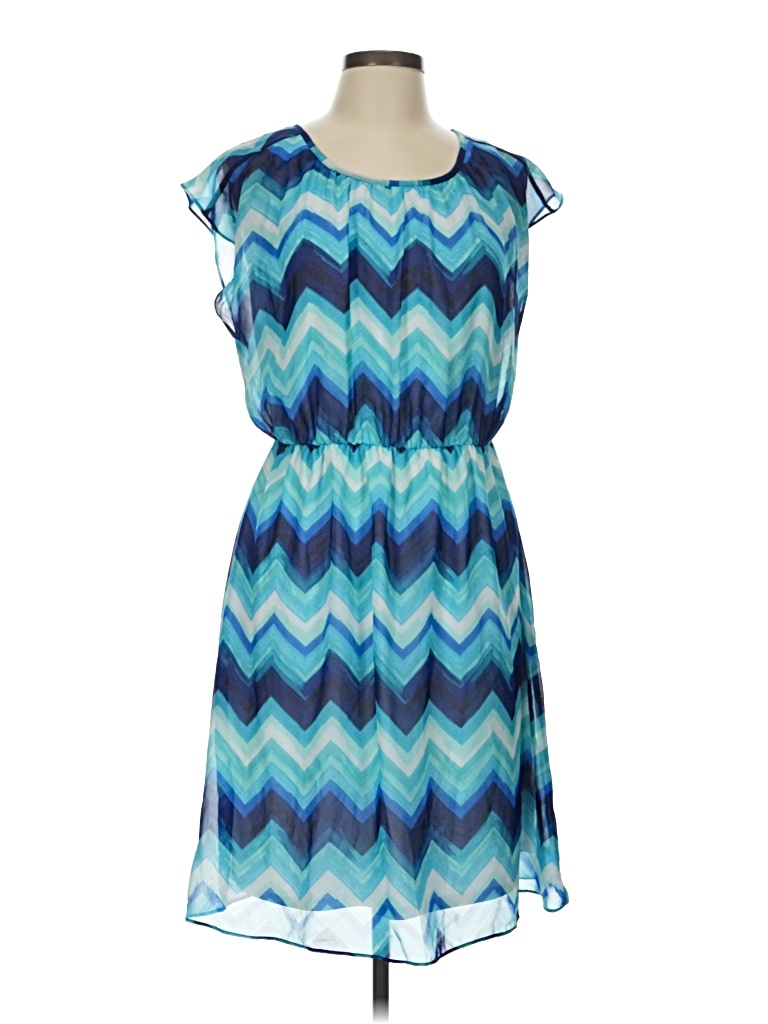 Pre-owned Agb Casual Dress In Blue