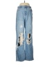 Forever 21 100% Cotton Hearts Blue Jeans Size 29 waist - photo 1