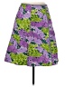 Assorted Brands Floral Purple Casual Skirt Size 8 - photo 1