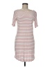 Three Dots Stripes White Casual Dress Size M - photo 1