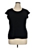 Susan Graver Black Short Sleeve Top Size XL - photo 1