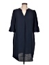 Rumia 100% Polyester Solid Blue Casual Dress Size L - photo 1