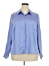 A New Day 100% Polyester Blue Long Sleeve Blouse Size XXL - photo 1