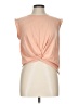 Elegantees Orange Sleeveless Blouse Size L - photo 1